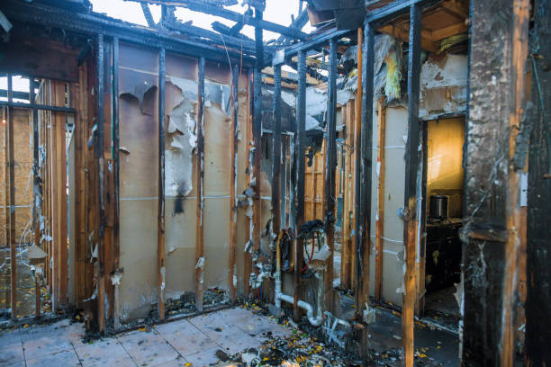 Professional Fire Damage Removal technician working in Irving, TX